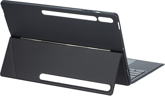 Bluetooth Flip Cover με Πληκτρολόγιο Μαύρη (Samsung Galaxy Tab S8 Ultra, S9 Ultra, S10 Ultra)
