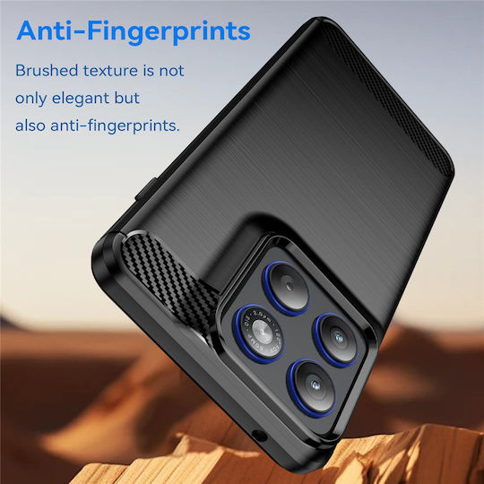 Techsuit Carbon Bumper Σιλικόνης / Πλαστικό Μαύρο (Motorola Edge 70, Techsuit)