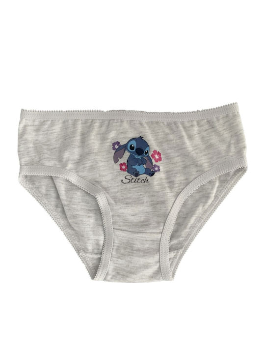 Disney Stitch Παιδικό Σετ με Βρακάκια Γκρι 3τμχ Disney Stitch Παιδικό Σετ με Βρακάκια Γκρι 3τμχ