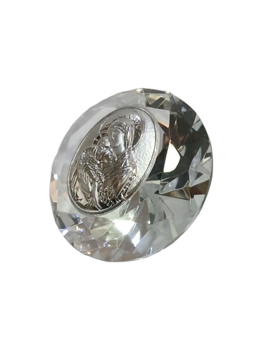 Kalliopi Silver Amulet Alb 10x10cm 1buc