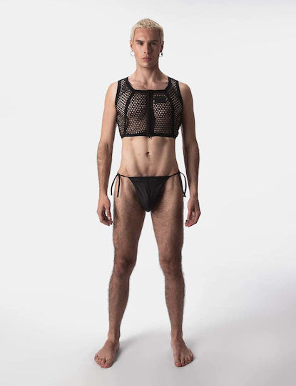 Barcode Berlin Sexy Ανδρικό Top Μαύρο