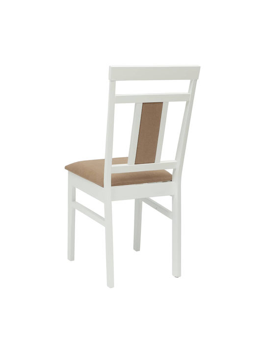 Столички Трапезария Λευκό Και Καφέ 2бр 36x44.5x91.5бр