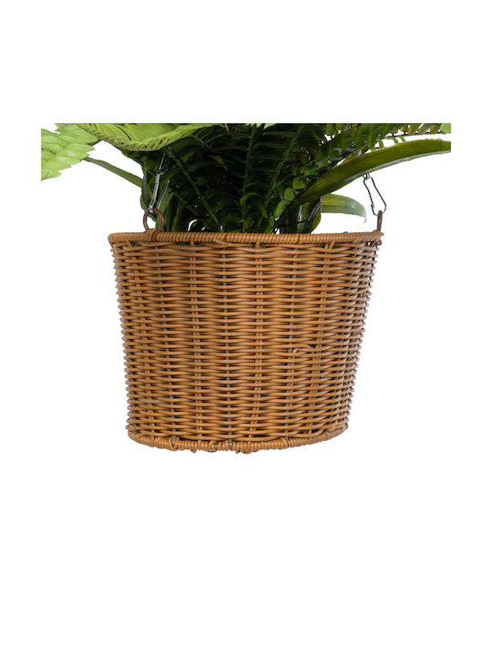 Globostar Artificial Garden Fern Hanging Bouquet Plant 20629 Artificial Hanging Decorative Fern Plant H56cm
