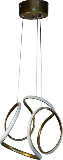 Epiplo-Fos Pendant Light Gold 30x30x80cm