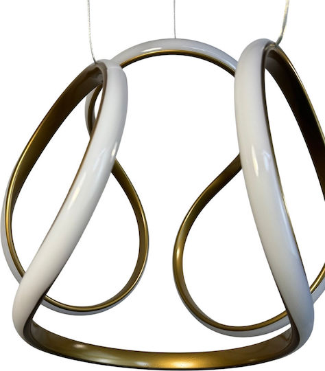 Epiplo-Fos Pendant Light Gold 30x30x80cm