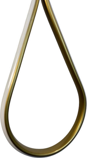 Epiplo-Fos Pendant Light Gold 25x25x80cm