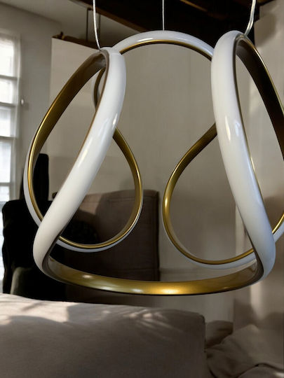 Epiplo-Fos Pendant Light Gold 30x30x80cm