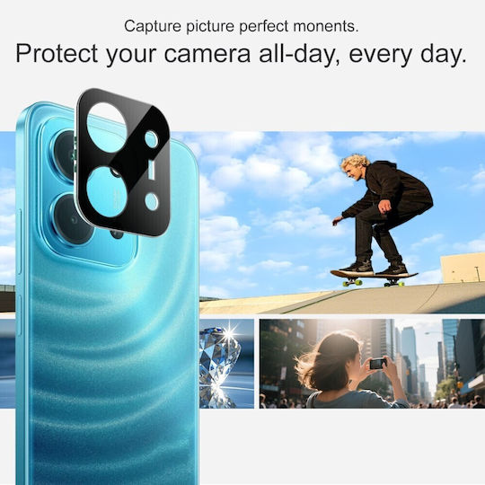 Imak Camera Protection Tempered Glass Black for the Xiaomi Redmi 15C, Poco C85
