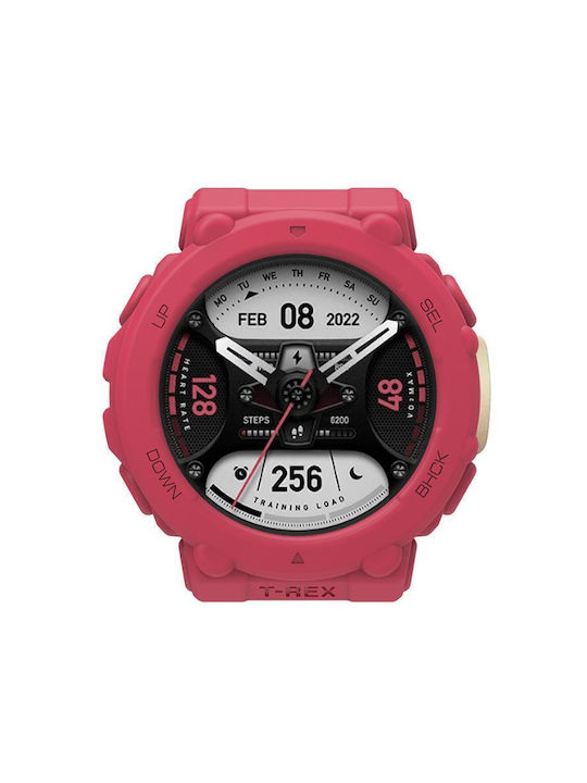 Силиконов Калъф в Червен цвят за Amazfit T-Rex 2