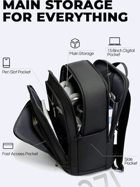 Bange Waterproof Backpack Backpack for 15.6" Laptop Black 3076
