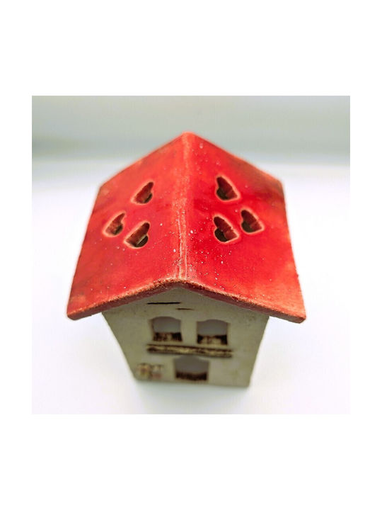 G2026/400 Handmade Ceramic Tabletop Decorative Little House Grekas Home