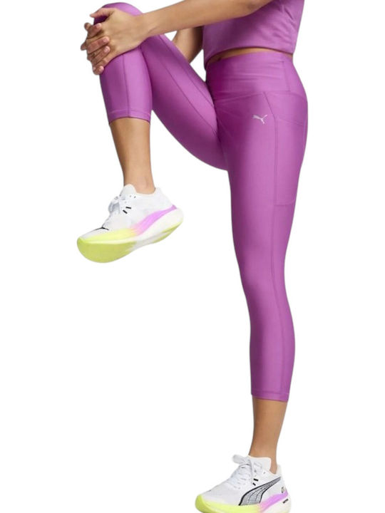 Run Velocity Laufen Frauen Capri Leggings Rot
