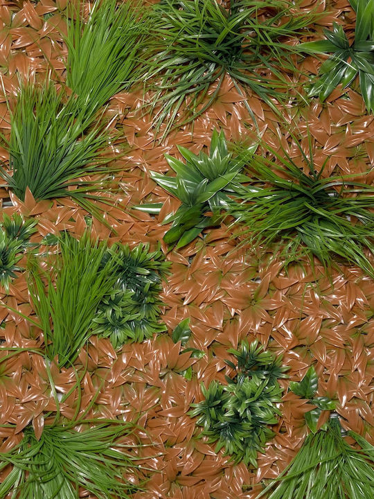 Supergreens Συνθετικό Πάνελ Φυλλωσιάς Φίκος Χορτάρι Browny 1x1m Τεχνητή