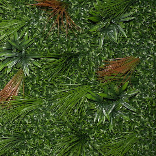 Supergreens Artificial Foliage Panel Drakaina Chortari Heads 1x1m Artificial