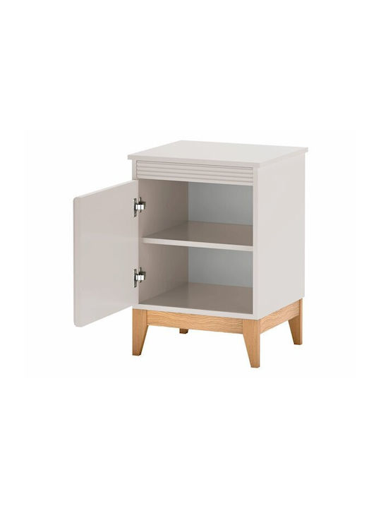 Nachttisch Sonfera 110 Holz mit Metallbeinen Braun 45x41x62cm