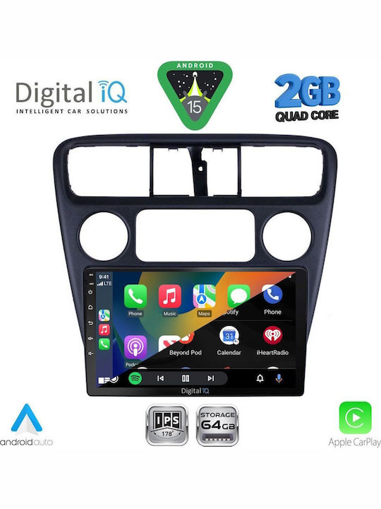 Digital IQ Car Audio System for Honda Accord 1998-2004 (Bluetooth/USB/WiFi/GPS/Apple-Carplay/Android-Auto) with Touch Screen 9"