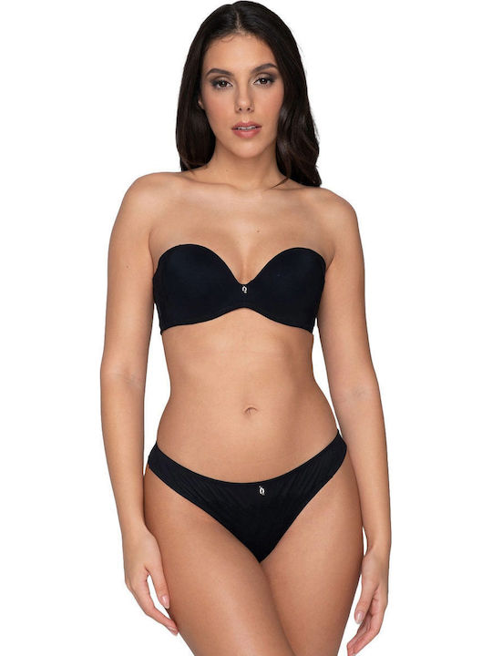 Melody Women's String with Lace Black