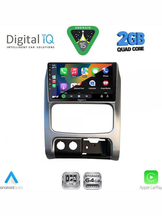 Digital IQ Car Audio System for Jeep Cherokee / Liberty 2002-2007 (Bluetooth/USB/WiFi/GPS/Apple-Carplay/Android-Auto) with Touch Screen 9"