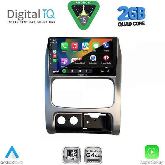 Digital IQ Car Audio System for Jeep Cherokee / Liberty 2002-2007 (Bluetooth/USB/WiFi/GPS/Apple-Carplay/Android-Auto) with Touch Screen 9"