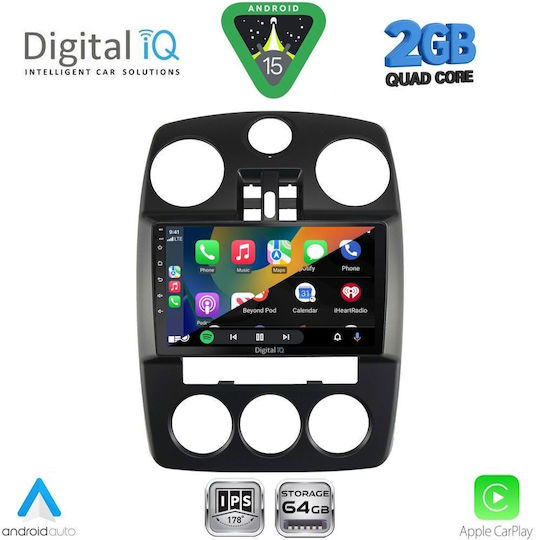 Digital IQ Car Audio System Chrysler PT Cruiser 2005-2010 (Bluetooth/USB/WiFi/GPS/Apple-Carplay/Android-Auto) with Touch Screen 9"
