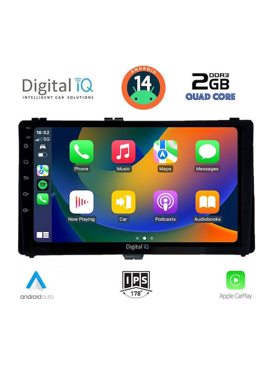 Digital IQ Car Audio System for Toyota Auris / Aygo X / Corolla 2017-2019 (Bluetooth/USB/WiFi/GPS/Apple-Carplay/Android-Auto) with Touch Screen 9"