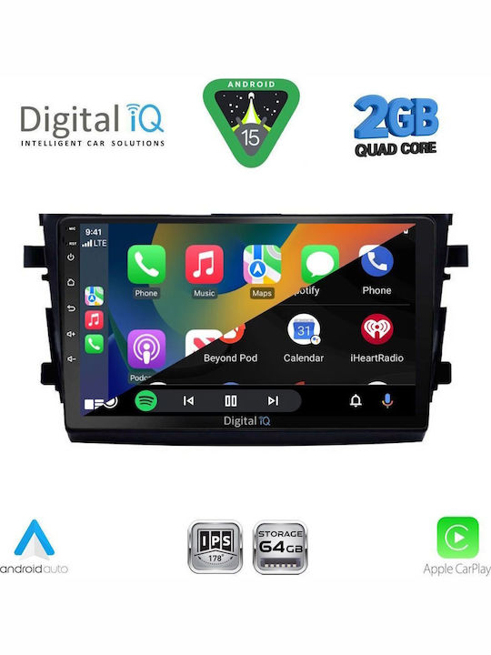 Digital IQ Car Audio System for Suzuki Celerio 2015-2021 (Bluetooth/USB/WiFi/GPS/Apple-Carplay/Android-Auto) with Touch Screen 9"