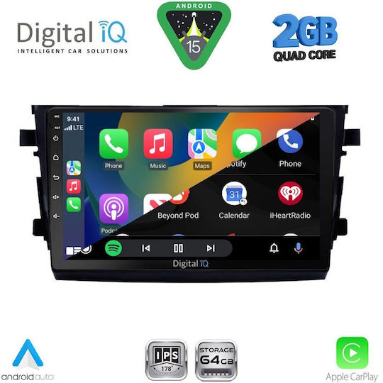 Digital IQ Ηχοσύστημα Αυτοκινήτου για Suzuki Celerio 2015-2021 (Bluetooth/USB/WiFi/GPS/Apple-Carplay/Android-Auto) με Οθόνη Αφής 9"