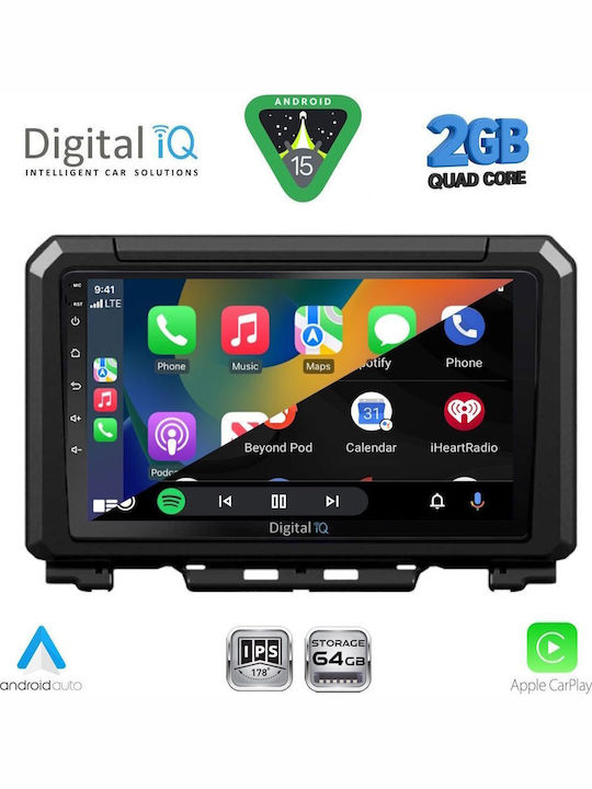 Digital IQ Car Audio System for Suzuki Jimny 2018 (Bluetooth/USB/WiFi/GPS/Apple-Carplay/Android-Auto) with Touch Screen 9"