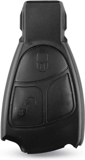Techstar Car Key Case Compatible Mercedes C E Clk Ml Slk Cl S Class Sprinter Viano Vito 2 Buttons