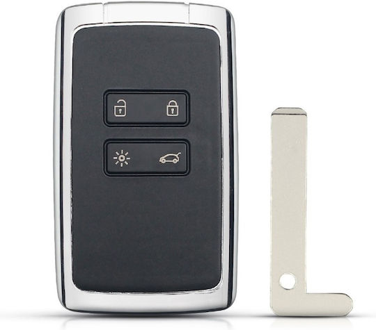 Husă Pentru Chei Auto Techstar Compatibilă Renault Megane Talisman Kadjar Espace Dacia Duster Sandero 4 Butoane Blade