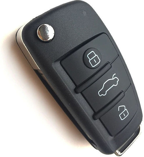 Techstar Autoschlüssel Schutzhülle Kompatibilität Audi A4 A3 A6 A8 Tt Q7 3 Tasten