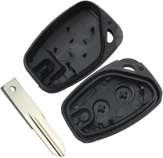 Husă Pentru Chei Auto Techstar Compatibilă Renault Clio Megane Dacia Logan Sandero Duster 2 Butoane Vac102
