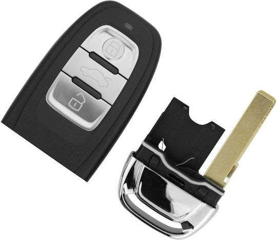 Techstar Autoschlüssel Schutzhülle Kompatibilität Audi A4l A6l A5 A6 A7 A8 Q5 Q7 S4 S5 S6 3 Tasten