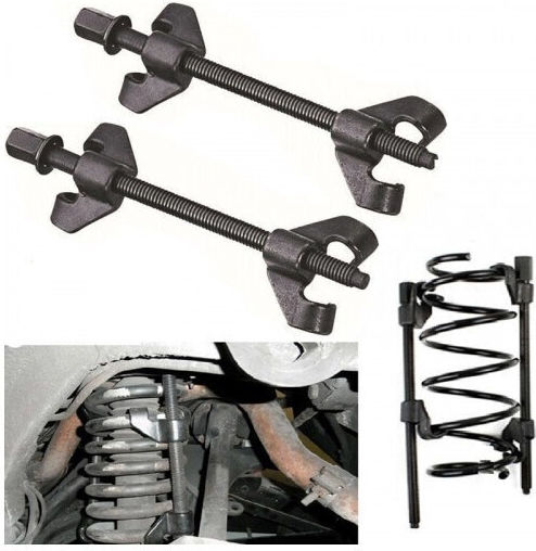 Car Spring Shock Absorber Compressor 38 Cm Length Steel Set 2 Pcs