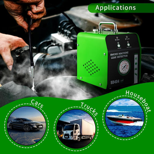 Detector De Scurgeri De Fum Evap Techstar Sd404 Manometru Protecție La Supraîncălzire Indicator De Presiune Profesional Negru Verde