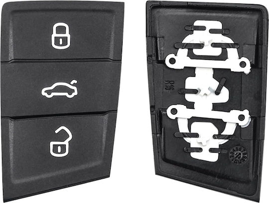 Membrană Buton Cauciuc Cheie Mașină VW Golf 7 Polo Seat Leon Ibiza Ateca Skoda Kodiaq Karoq Fabia – Tastatură 3 Butoane Compatibilă Modele VAG