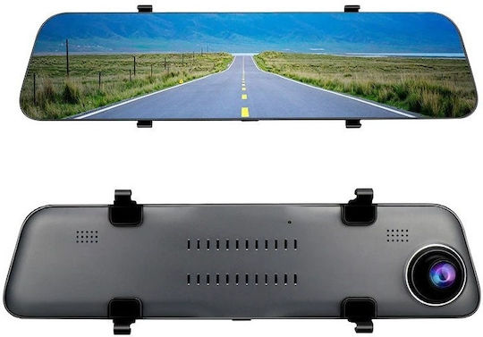 IPS 1440P Mirror Car DVR Set with Rear Camera, 12" Display