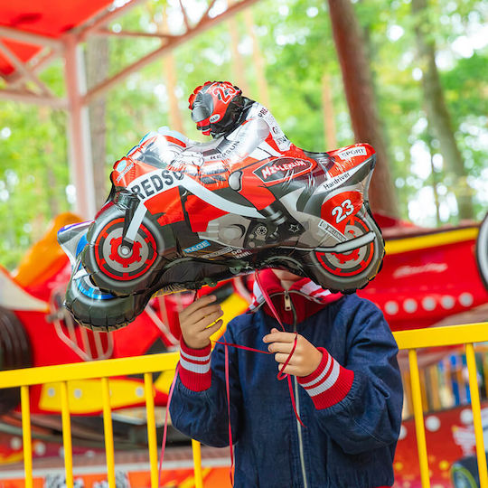 Racing Motorcycle Red Balloon