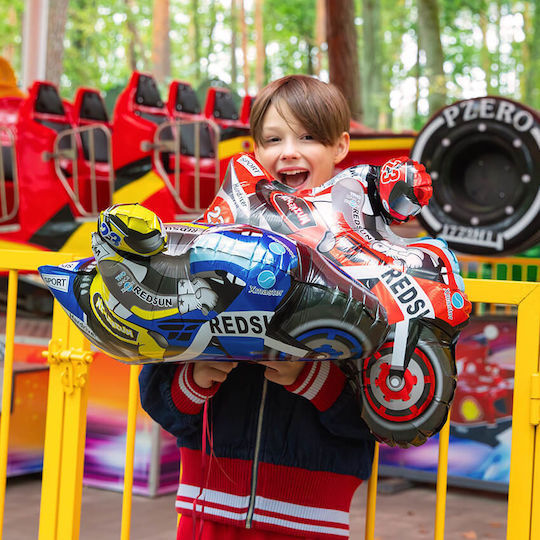 Racing Motorcycle Red Balloon