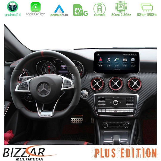 Bizzar Ηχοσύστημα Αυτοκινήτου για Mercedes-Benz B Class 2012-2015 (Bluetooth/USB/AUX/WiFi/GPS/Apple-Carplay/Android-Auto/CD) με Οθόνη Αφής 10.25"