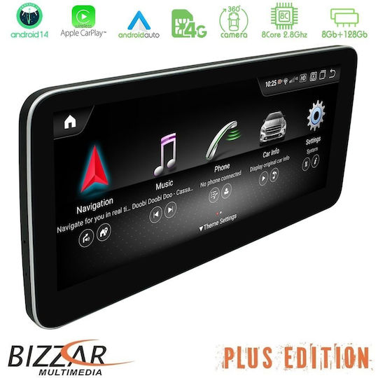 Bizzar Car Audio System for Mercedes-Benz GLC / C Class 2014-2021 (Bluetooth/USB/AUX/WiFi/GPS/Apple-Carplay/Android-Auto/CD) with Touch Screen 12.3"