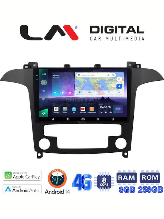 LM Digital Sistem Audio Auto pentru Ford Concentrare / Mondeo / Galaxie / S-Max 2008 > 2014 (Bluetooth/USB/WiFi/GPS/Apple-Carplay/Android-Auto)