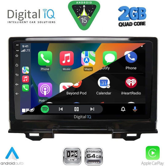 Digital IQ Ηχοσύστημα Αυτοκινήτου για Honda HR-V 2021 (Bluetooth/USB/WiFi/GPS/Apple-Carplay/Android-Auto) με Οθόνη Αφής 9"