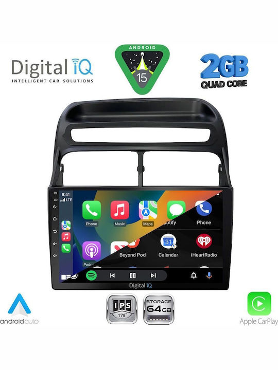Digital IQ Car Audio System for Fiat Linea 2007-2011 (Bluetooth/USB/WiFi/GPS/Apple-Carplay/Android-Auto) with Touch Screen 9"