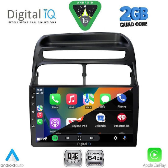 Digital IQ Ηχοσύστημα Αυτοκινήτου για Fiat Linea 2007-2011 (Bluetooth/USB/WiFi/GPS/Apple-Carplay/Android-Auto) με Οθόνη Αφής 9"