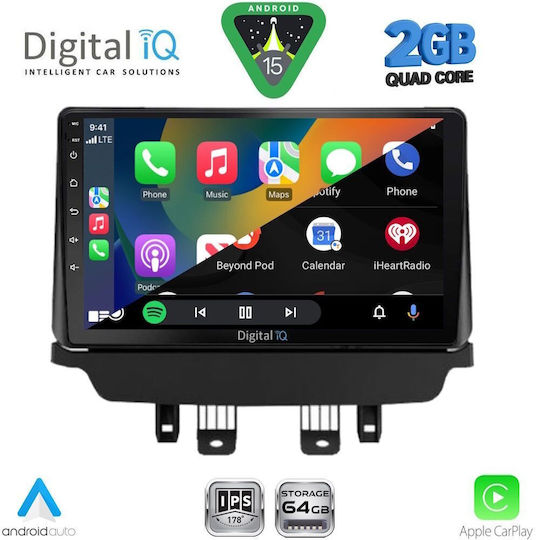 Digital IQ Car Audio System for Mazda CX-3 2014 (Bluetooth/USB/WiFi/GPS/Apple-Carplay/Android-Auto) with Touch Screen 9"