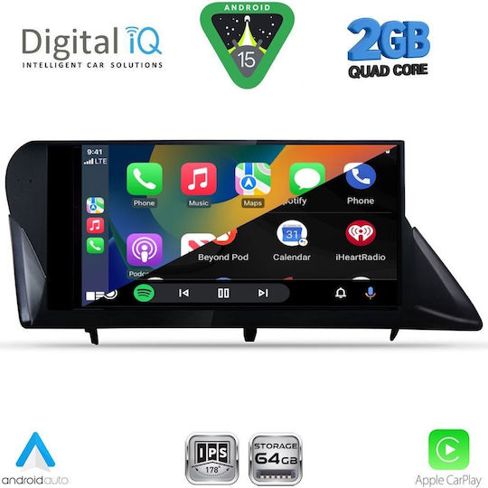 Digital IQ Car Audio System for Lexus RX 2009-2014 (Bluetooth/USB/WiFi/GPS/Apple-Carplay/Android-Auto) with Touch Screen 9"