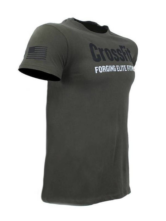 Athletic T-shirt Khaki, Black