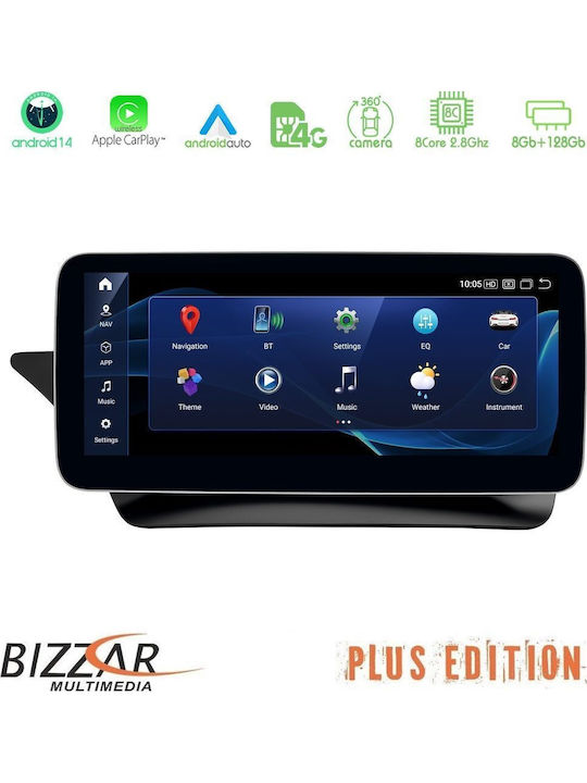 Bizzar Auto-Audiosystem für Mercedes-Benz CLS Klasse 2010-2017 (Bluetooth/USB/AUX/WiFi/GPS/Apple-Carplay/Android-Auto/Notenblätter) mit Touchscreen 10.25"