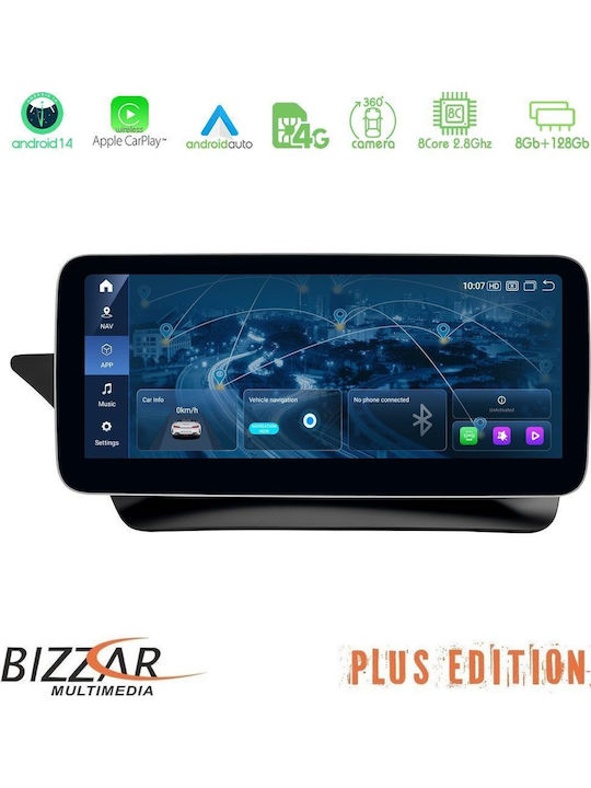 Bizzar Auto-Audiosystem für Mercedes-Benz CLS Klasse 2010-2017 (Bluetooth/USB/AUX/WiFi/GPS/Apple-Carplay/Android-Auto/Notenblätter) mit Touchscreen 10.25"
